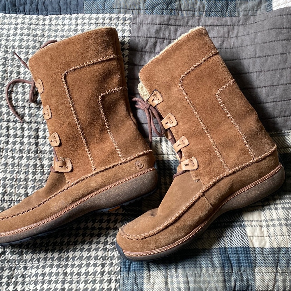 Timberland suede boots size 8M